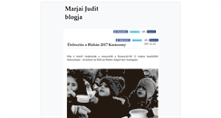 Desktop Screenshot of marjaijudit.hu